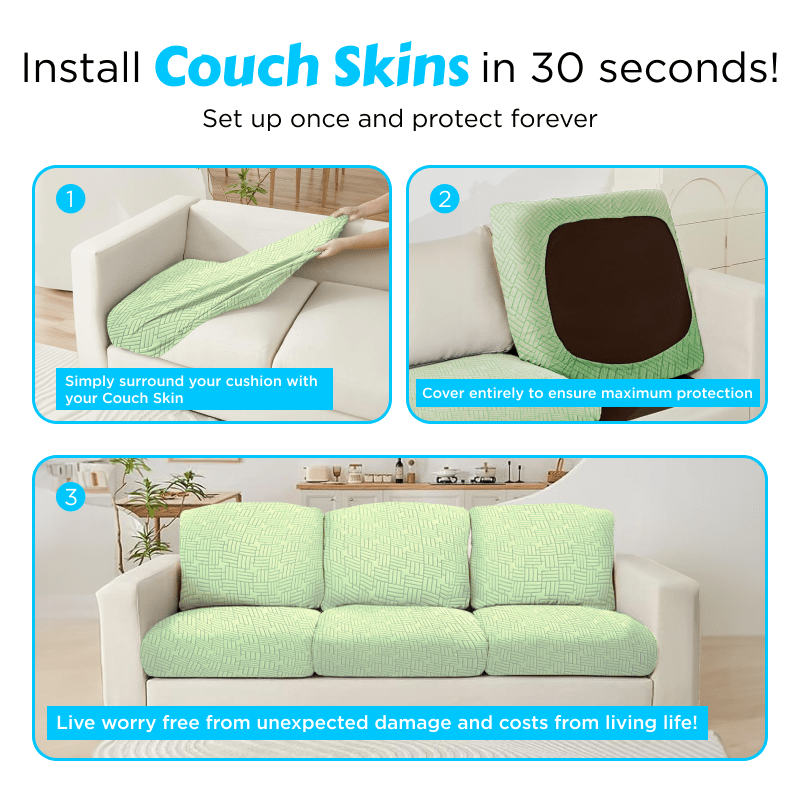 Dog Couch Cushion Covers (Liquids, Scratching, Clawing)